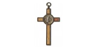 Gilded medal-crucifix of saint-Benedict