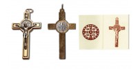 Brass medal-crucifix of saint-Benedict 