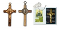 Gilded medal-crucifix of saint-Benedict