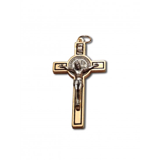 Médaille-Crucifix de St-Benoît en laiton